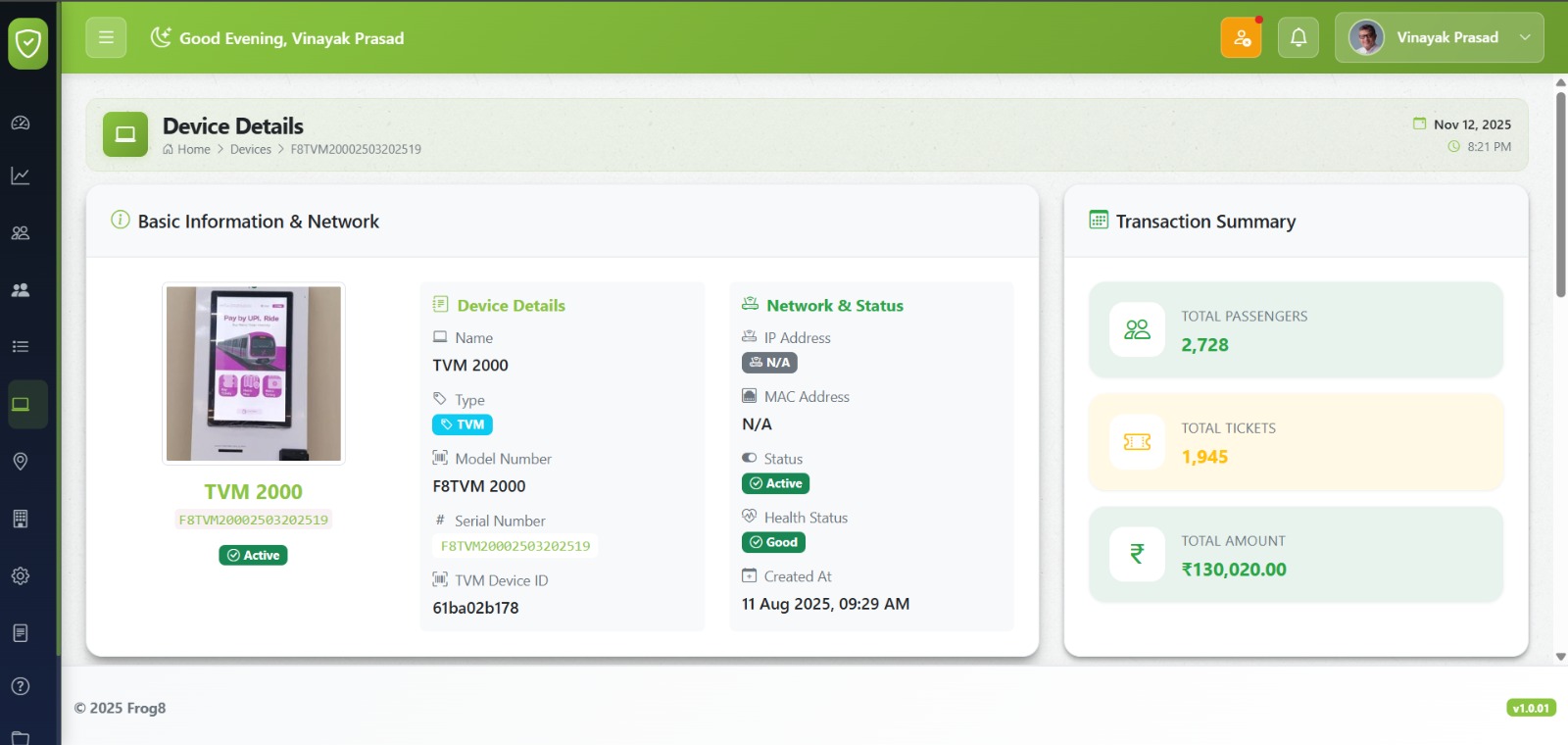 BMRCL Champs Android App - Dashboard